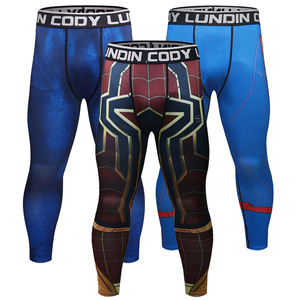 <span class=keywords><strong>Leggings</strong></span> aderenti a compressione da uomo che corrono sport pantaloni da allenamento <span class=keywords><strong>maschili</strong></span> da Jogging pantaloni da Yoga asciutti allenamento Fitness rapido - Product Image 1