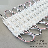 Module LED 6313 à ultrasons, puce 2835 grande taille, module 1,5W, source lumineuse interne pour boîte lumineuse extérieure étanche