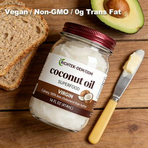 <span class=keywords><strong>Olio</strong></span> <span class=keywords><strong>di</strong></span> <span class=keywords><strong>Cocco</strong></span> Extra Vergine Puro Biologico Spremuto a Freddo per Capelli, Pelle e Cucina con Sapore Fresco - Product Image 3