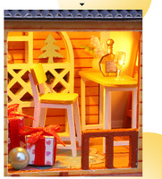 DIY Cottage ES002-A Région secrète de la jungle, modèle de paysage en bois fait main à assembler, ornement, cadeau d'anniversaire 28x21x27cm Couleur