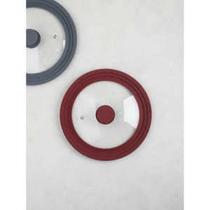 Piezas de utensilios de cocina de silicona para todo uso, tapa de vidrio de 22/24/26 onzas para cocinas, cubierta de plástico y Metal de grado alimenticio para ollas - Product Image 1