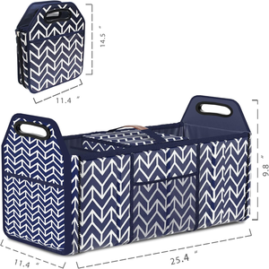 Organizador de Maletero Plegable, Bolsa de Almacenamiento para Auto, Bolsa Refrigerante Aislante con 3 Compartimentos, Bolsa de Carga para Comestibles - Product Image 6