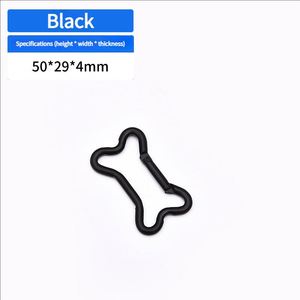 Bone Shaped Electrophoretic Color <b>cat</b> Pet Accessory Hanger Clothing Hook Aluminum Mountain Buckle Outdoor Ring Buckle - Product Image 3