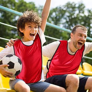Rompi Latihan Atletik Anak Remaja Dewasa Bahan Nilon Mesh untuk Pertandingan Tim, Jersey Latihan Basket, Rompi Latihan Sepak Bola - Product Image 3