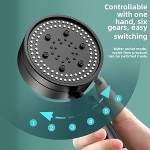 رأس دش بلاستيكي فائق القوة مع سخان حمام للاستخدام المنزلي والحمام إكسسوارات صنبور - Product Image 4