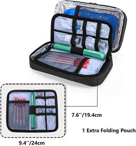 กระเป๋าเดินทางอินซูลินสองชั้นสำหรับผู้ป่วยโรคเบาหวานอินซูลินและยา - Product Image 5