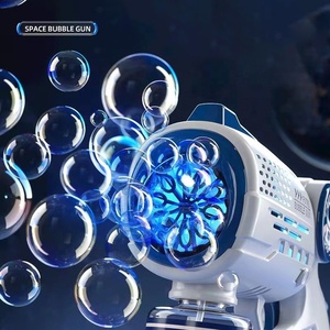 Pistolas de burbujas juguetes para niños luz Led astronauta máquina de burbujas espaciales automática máquina de pistola de burbujas espaciales - Product Image 3