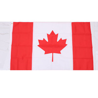 Drapeau décoratif canadien brodé, imperméable, résistant à la décoloration, en tissu Oxford, pour usage extérieur