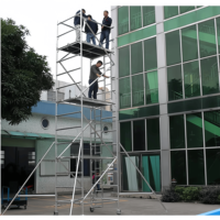 Structure de Scène Mobile Pliante en Aluminium Robuste pour Chantier de Construction