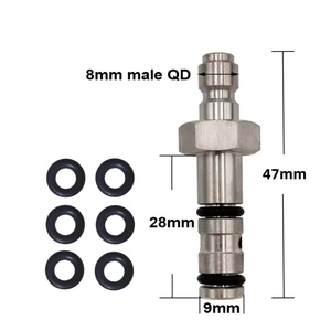 Zimakyfa FP4-Q-<b>S</b> Stainless Steel Fitting with 8mm Fill Nipple or 1/8BSPP Thread for High Pressure Air Charging - Product Image 6