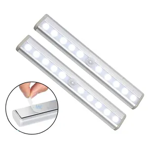 10 Leds Draadloze Batterij Lichaam Gedetecteerd Motion Sensor Led Closet Cabinet Light