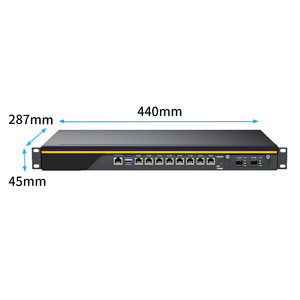 Bkhd tốt người bán 1U Rackmount máy chủ c236 8*1G LAN 2*1G/10G SFP LGA1151 Intel i3 i5 i7 tường lửa thiết bị pfsense Linux Win10 - Product Image 5