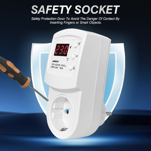 Prise de protection réglable 16A 3000W avec affichage LED pour réfrigérateur, lave-linge et autres appareils électroménagers, protection contre les surtensions et les sous-tensions, prise US, certifiée CE - Product Image 4