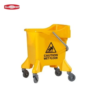 36QT 3-in-1 Janitor <b>Bucket</b> with Detachable Wringer & Tool Slots Chemical-Resistant Base-Schools/Airports Made of Plastic - Product Image 3