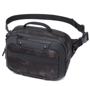 กระเป๋าคาดเอวสะพายไหล่สำหรับผู้ชาย,กระเป๋าคาดเอวกันน้ำได้สำหรับเล่นกีฬาเดินทางวิ่งขี่จักรยานมีช่องเสียบ USB - Product Image 3