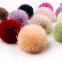 Pompons en fausse fourrure de renard colorés de 8 cm, fabriqués à la main, accessoires DIY pour chapeaux et vêtements, directement de l'usine