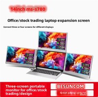 2K 2.5K 75Hz Dual Screen Laptop 13.3 Inch IPS Panel Good Color Gamut Extendable Foldable Collapsible Portable Monitor
