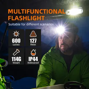 Multifunction Magnet Flashlight Waterproof Led Recharge Flashlight Head Light Flashlight For Fishing Outdoor Working