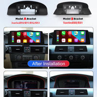 Lecteur multimédia Android 10,25 pouces, processeur octa-core Snapdragon 665, GPS, CarPlay, amplificateur, émetteur FM, BMW Série 5/3 E60/E61/E90/E92