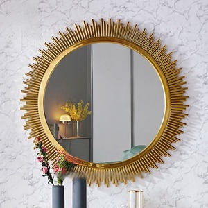 <span class=keywords><strong>Console</strong></span> d'entrée en acier inoxydable de style italien, luxe léger, avec miroir, table d'entrée moderne haut de gamme - Product Image 2