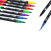 Stylos pinceaux double pointe Giorgione 36 couleurs, fournitures artistiques professionnelles, pointes fines et pinceaux pour dessin et coloriage