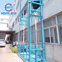 Plateforme élévatrice hydraulique pour marchandises lourdes, élévateur de fret électrique extérieur pour entrepôt