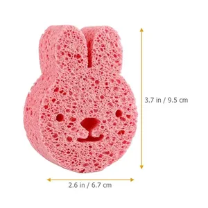 Éponges de bain pour enfants, nettoyant corporel exfoliant entièrement naturel, en pulpe de bois givrée, outils de gommage en cellulose pour bébé - Product Image 6