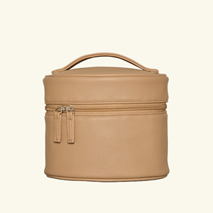 Pochette de toilette portable en cuir PU imperméable personnalisée pour femmes, sac à cosmétiques pour pinceaux de maquillage - Product Image 1