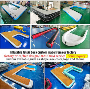 Dock Pancing Tiup 2.5X1.5X0.2M, Dok Jati Air Platform Memancing Kapal Pesiar Mengambang Pulau - Product Image 3