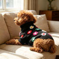 Vêtements et accessoires pour animaux de compagnie, produits pour chiens en gros, manteau d'hiver de luxe pour chiot, vêtements, pull, chandail