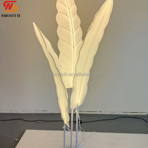 SMOOTH Exquisite Banana <b>Tree</b> Leaf <b>LED</b> Road Lead Wedding Stage Layout Props <b>Lighted</b> Floor Lamp T Station Decoration - Product Image 4
