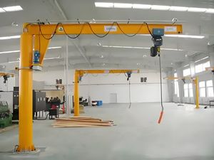 <span class=keywords><strong>Crane</strong></span> <span class=keywords><strong>Cantilever</strong></span> Jib dengan Lengan I Beam Berputar 360 Derajat dan Hoist Listrik - Product Image 6