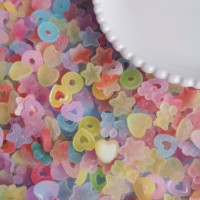 100 Pezzi Cabochon in Resina a Forma di Caramella, Orsetto Gommoso, Cibo Simulato, Decorazione per Scrapbooking e Artigianato Fai da Te