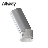 ALLWAY Downlight encastré LED commercial de haute qualité, en aluminium moulé sous pression, réglable, 3W 5W 7W 10W 15W COB SMD