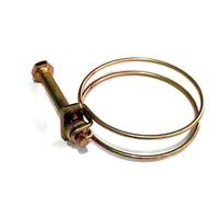 Collier de serrage à double fil galvanisé de haute qualité Jutye pour raccordement clé en main de conduites d'eau, d'huile et de gaz