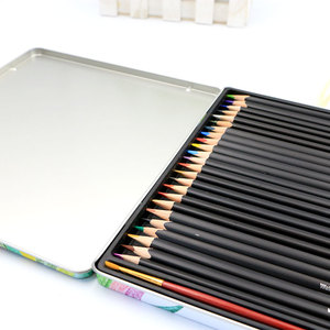 Bview Art Offre Spéciale Ensemble de crayons aquarelle multicolores Crayon de couleur avec boîte en fer blanc - Product Image 4
