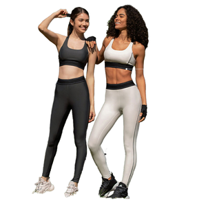 High Waist <b>Yoga</b> Leggings Full Length Solid Color Spandex Polyester Four-Way Stretch Breathable Quick-Dry <b>Plus</b> <b>Size</b> <b>Pants</b> Low MOQ - Product Image 1