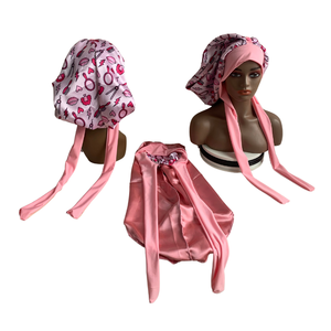 MUYANG 2026 Bonnets longs de créateur personnalisés avec logo et bouton en satin – Vente chaude - Product Image 6