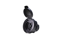 Prise de charge AC pour véhicule électrique Duosida Type 2 IEC 62196-2 femelle avec obturateur IP55 pour borne murale DSIEC2a EV32S Nouveau Modèle