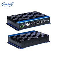 Mini PC industriel In Tel Core Ultra 5 125U avec refroidissement actif, LAN 2.5G, affichage quadruple 4K, Type-C, DDR5, boîtier PC intégré fin