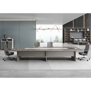 Table de conférence moderne en forme de I pour bureau, mobilier de salle de réunion au design épuré pour bureau à domicile, école, hôtel, salon - Product Image 6
