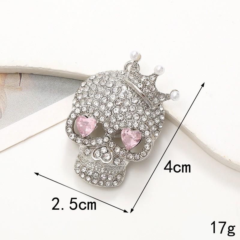 D2140 calavera corona (plata)