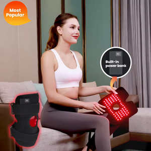 IDEATHERAPY Portable 660nm 850nm Led Thérapie par la lumière rouge Genouillères LED Lumière rouge Près de la lumière infrarouge Thérapie des genoux pour le soulagement de la douleur