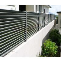 Panneau de clôture à persiennes en alliage d'aluminium réglable au design moderne, durable, résistant à la décomposition, pour jardin, clôture d'intimité, treillis, portails, usage domestique
