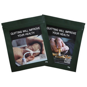 Vente en gros de sachets en plastique personnalisés de 50 g pour le tabac à rouler à la main, sachets à rouler pour cigares, pochettes pour tabac à rouler, emballage avec fermeture éclair - Product Image 1