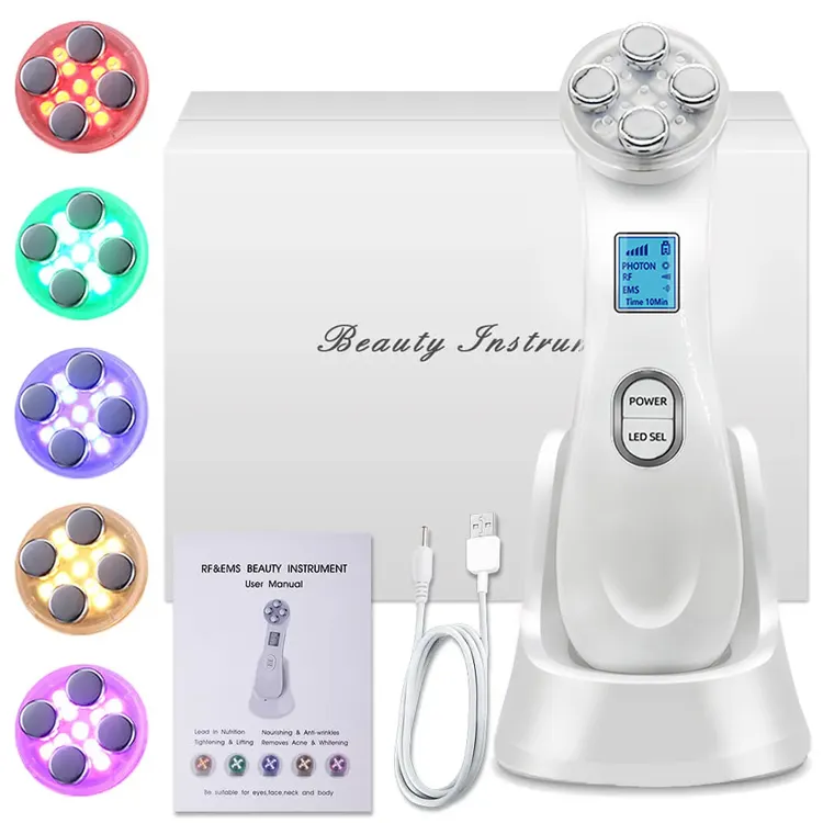 High Frequency Face Massager Skin Rejuvenation, RF EMS Skin Beauty Face Lifting Device Photon Skincare Tightening Machine