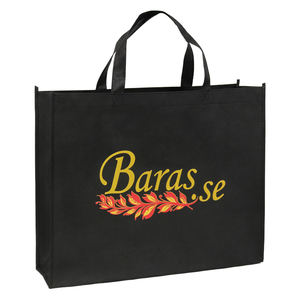 ब्लैक पीपी पर्यावरण के अनुकूल कस्टम लोगो ब्रांड प्रिंट गैर-बुने शॉपिंग बैग के साथ टिकाऊ सुपरमार्केट - Product Image 4