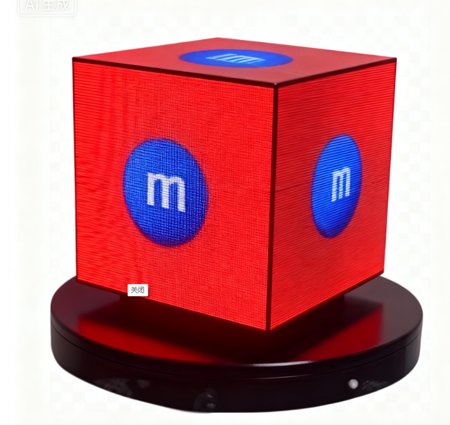 P1.86 P2.5 3D Magic Rubik's Cube Led Display Screen for Creative Retail Store Shopping Mall Signage