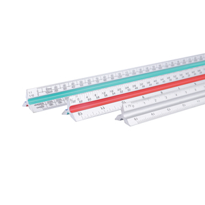 <span class=keywords><strong>Righello</strong></span> Triangolare in Alluminio CJ-5070D-1 1/20/25/<span class=keywords><strong>50</strong></span>/75/100/125 Professionale 30 <span class=keywords><strong>Cm</strong></span> con Bordo Smussato, <span class=keywords><strong>Righello</strong></span> Architettonico Promozionale - Product Image 1