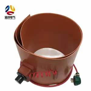 Customized heating element with silicone rubber strip suitable for metal drum heater 50l